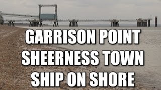 Garrison Point Sheerness Town amp Ship on Shore  beach fishing marks Isle of Sheppey [upl. by Nwahsal]