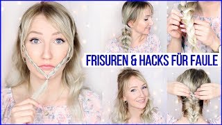 8 einfache FRISUREN amp HACKS für FAULE undoder UNTALENTIERTE Leute TheBeauty2go [upl. by Enyal]