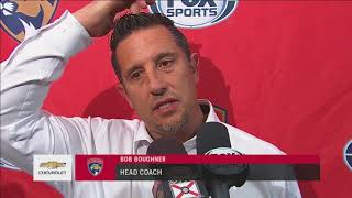 Bob Boughner  Florida Panthers at Boston Bruins 04082018 [upl. by Ingeborg]