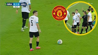 Manuel Ugarte vs Brazil  NEW MAN UNITED PLAYER  11202024  🔴 [upl. by Chappelka]