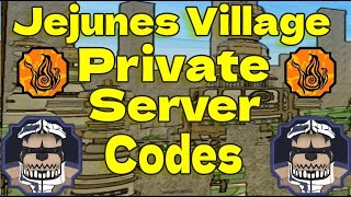 25 Private Server Codes For Jejunes Village  Shindo life [upl. by Asel]