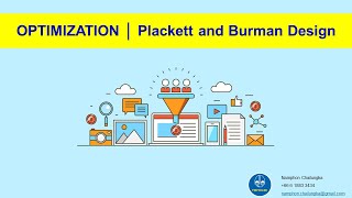 OPTIMIZATION  Plackett and Burman Design  21 November 2018 [upl. by Gnuhp]