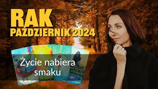 Rak ŻYCIE NABIERA SMAKU Październik 2024 tarot [upl. by Dnomsad557]