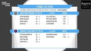 Frickley Colliery CC 1st XI v Crofton Phoenix CC 1st XI [upl. by Aicilaana]