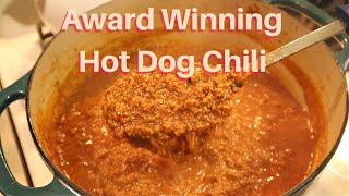 Award Winning Hot Dog Chili Recipe [upl. by Rochkind393]