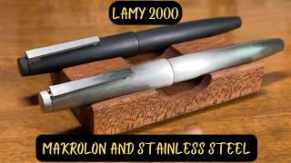 Lamy 2000 The Ultimate Showdown  Makrolon vs Stainless Steel [upl. by Wiburg]