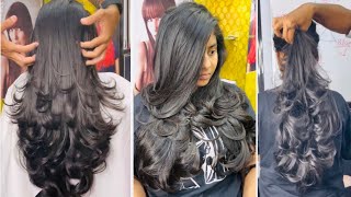 Long Layered Haircut Advance front and back full layer haircut tutorial step bystep for beginners [upl. by Sophi]