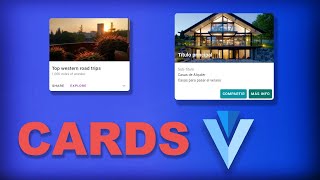 Vuetify  Cards [upl. by Crescint]