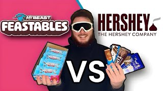 MrBeast Feastables VS Hershey  Blind Taste Test [upl. by Aneled]