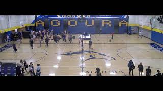 Agoura High School vs Newbury Park High School Girls Varsity Volleyball [upl. by Hagood]