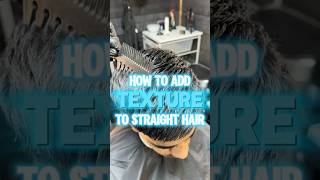 Texture STRAIGHT hair🔥HairTutorial TextureCut MidTaper MensHair BarberTips HairStyling [upl. by Nnawaj]