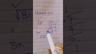 maths mathematics mathstricks underroot basicmath root education lcm [upl. by Iatnohs29]