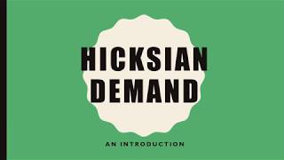 What is Hicksian Demand [upl. by Gonta592]