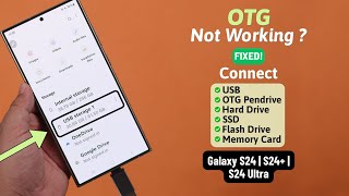 Galaxy S24 UltraPlus OTG Not Recognized  Fixed By Enable USB Debugging on Samsung [upl. by Fredra782]