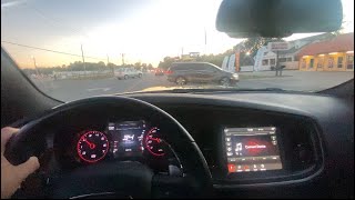 DODGE CHARGER HEMI POV DRIVE ALMOST CRASHED [upl. by Airual]