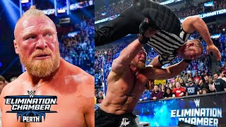 SHOCKING  Brock Lesnar Returns at WWE Elimination Chamber 2024  Perth Australia [upl. by Alison]