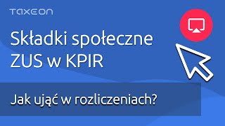 Składki ZUS społeczne  księgowanie w KPIR [upl. by Darwin]