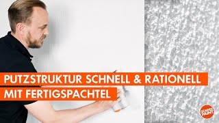 Putzstruktur mit Fertigspachtel [upl. by Retniw]