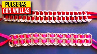 ▶️ CONVIERTE ANILLAS de lata EN LINDAS PULSERAS ◀️ HaunterMake [upl. by Northrup]