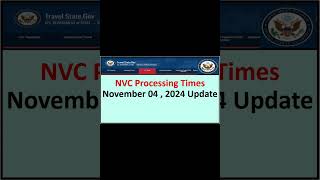 NVC processing times as of 04 November 2024 [upl. by Tneicniv443]