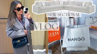 VLOG 🩶NEW ITEMS FROM MANGO CHANEL BEAUTY ULTA BEAUTY AND I BOUGHT A NEW SECTIONAL [upl. by Meill]