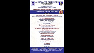 SRINIVAS UNIVERSITY  FOUNDERS DAY CELEBRATION [upl. by Kilmarx441]