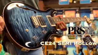 Paul Reed Smith CE 24 Semi Hollow Faded Blue Smoked Burst [upl. by Pablo]