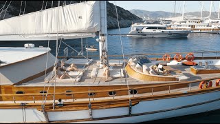 Gulet in Turkey BABYLON for rent  Bodrum Luxury Yacht Charters [upl. by Ahsikit]