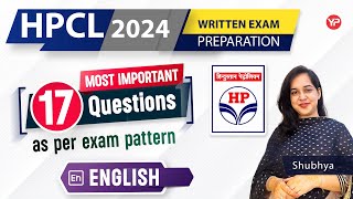 As per exam pattern  17 Most important questions of English for HPCL 2024 exam preparation [upl. by Hardej]