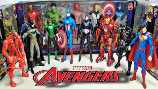 AVENGERS TOYSAction FiguresUnboxingCheap PriceIronmanHulkThor SpidermanToys [upl. by Froma]