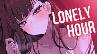 Nightcore  Lonely Hour Lyrics Sped up [upl. by Allesig]