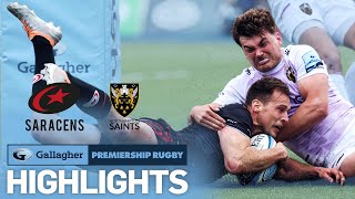 Saracens v Northampton Saints  HIGHLIGHTS  Super SemiFinal  Gallagher Premiership Rugby [upl. by Mencher]