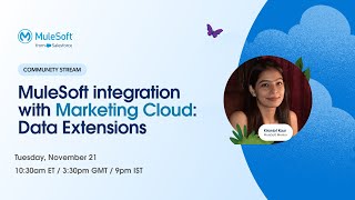 MuleSoft integration with Marketing Cloud Data Extensions and Journeys [upl. by Nuawd]