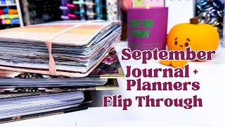 Flip through ALL my completed journals and planners from September 2024 [upl. by Eibreh]