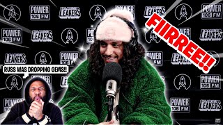 WHERE DO YOU RANK RUSS Russ Effortlessly Drops GEEMMSS in LA Leakers Freestyle 125 REACTION [upl. by Narcissus805]