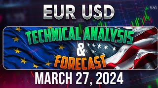 Latest EURUSD Forecast and Elliot Wave Technical Analysis for March 27 2024 [upl. by Eiltan396]