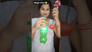 Amazing magic 😎√ bottle and tamatar magic work 😱 challenge shortvideo youtubeshorts vira shorts [upl. by Nylyrehc726]