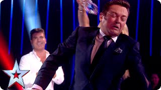 BGMT Amanda gives Stephen a soaking  SemiFinal 1  Britains Got Talent 2015 [upl. by Secilu348]