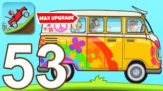 Hill Climb Racing  Gameplay Walkthrough Part 53  Hippie Van Max Upgraded iOS Android [upl. by Chellman]