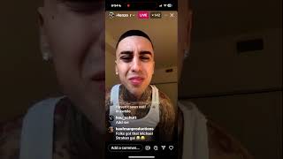 954Enzo is beefing with Wyezy‼️🥩🎭  on Instagram live [upl. by Aihsilat]