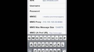 TMobile MMS settings setup and example [upl. by Hartfield]