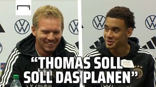 Genialer Moment 😂 Musiala und Nagelsmann sorgen für lautes Lachen  DFB  Pressekonferenz [upl. by Shellie]