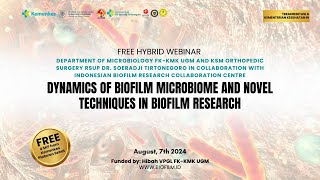 Hybrid Webinar Dynamics of Biofilm Microbiome and Novel Techniques in Biofilm Research [upl. by Legir]