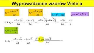 Wzory Vieta  Wyprowadzenie  Matfiz24pl [upl. by Rhianon]