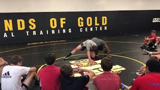 Jordan Burroughs Beating Shin Whizzer From Single Leg at Legends of Gold [upl. by Lerner]