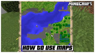 HOW TO USE MAPS IN MINECRAFT CARTOGRAPHY TABLE  🇺🇸 shorts [upl. by Nicolella]