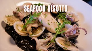 The MOST Delicious Risotto Ever  SEAFOOD RISOTTO  How To Make Squid Ink Risotto  Chef James [upl. by Mullen]