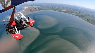 Cheviots and the Northumberland coast from the air [upl. by Nilyac]