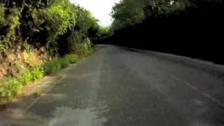 Descending a steep hill in Barbados on a bicycle [upl. by Amaerd]