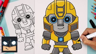 How To Draw Bumblebee  Transformers One [upl. by Lyrahc]